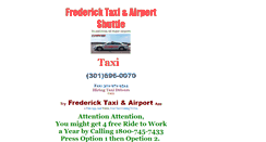 Desktop Screenshot of fredericktaxicab.com