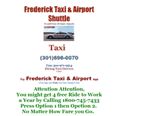 Tablet Screenshot of fredericktaxicab.com